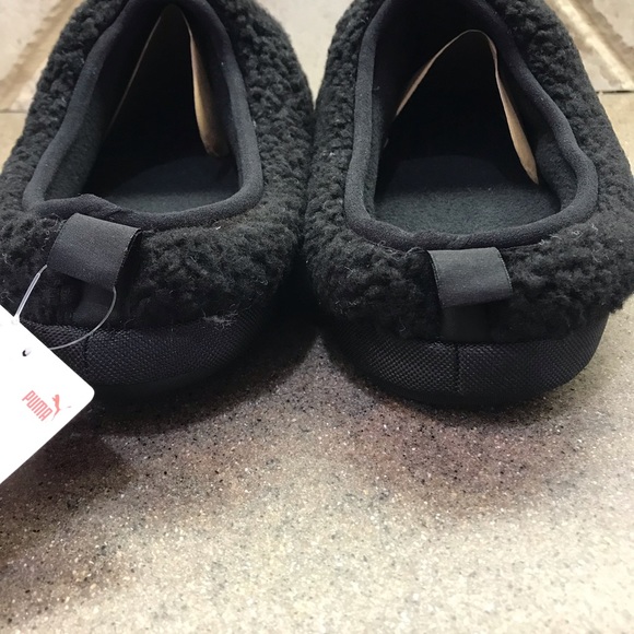 🆕 PUMA Select Men's Puma Scuff Sherpa Slippers, Puma Black/Dark Shadow - Picture 5 of 6